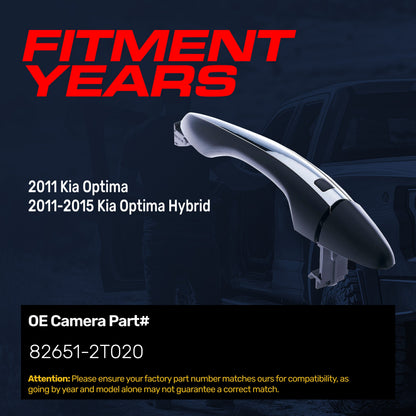 Exterior Door Handle BlackChrome for Kia Optima 2011 Optima Hybrid 2011-2015 Right Tailgaters on Tampa Home & Garden Store