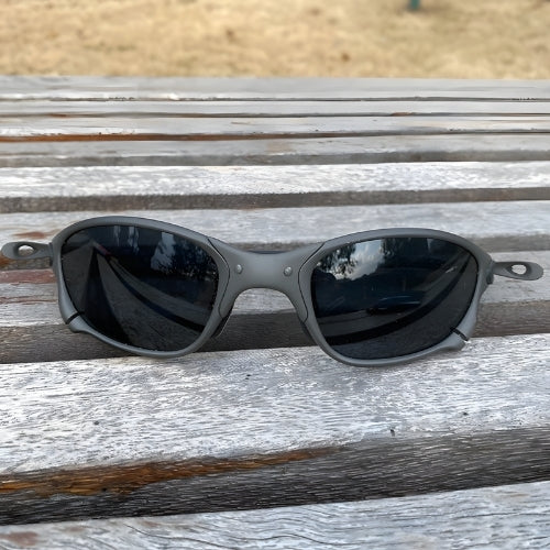 OutdoorPro Polarized Sport Sunglasses by BikerZoneZ, gray frame with UV400 polarized lenses on Tampa Home & Garden Store