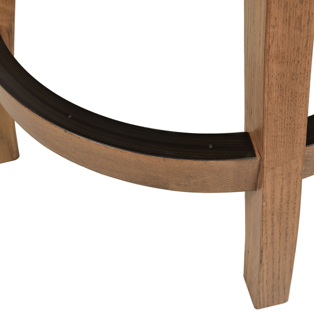 Swivel counter height bar stool with high back, solid hardwood legs, curved footrest on Tampa Home & Garden Store