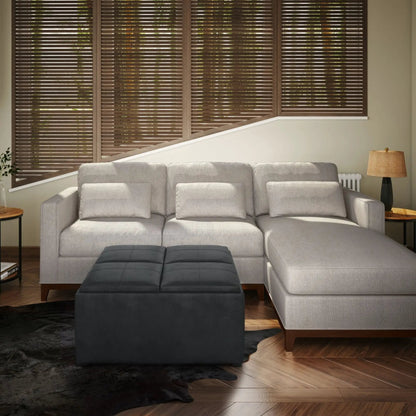 Avalon Upholstered Coffee Table Storage Ottoman