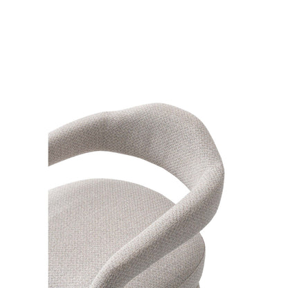 Aspen Solid Wood Mid Century Tweed Armchair