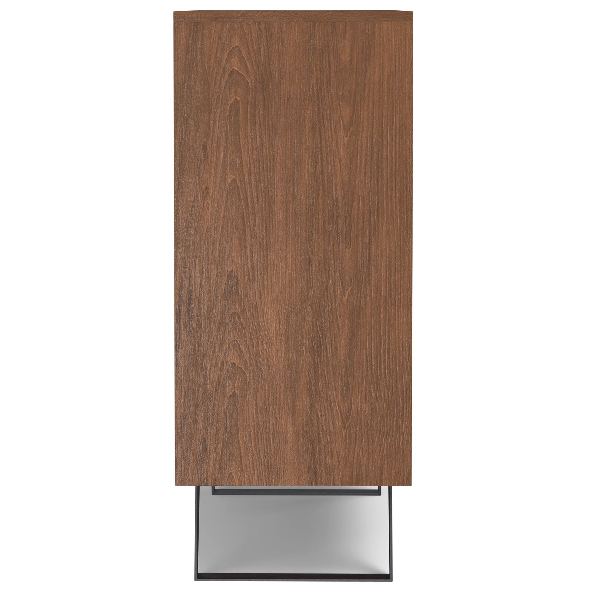 Lowry Handcrafted Medium Storage Cabinet in walnut-brown wood veneer on Tampa Home & Garden Store