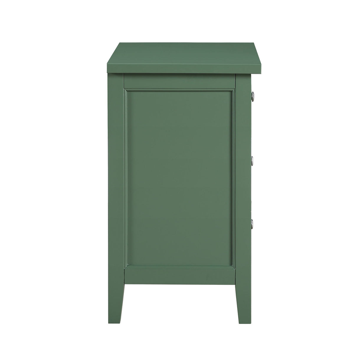 3 Drawer Nightstand with metal glides in green by HouseOfZazla on Tampa Home & Garden Store