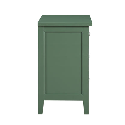 3 Drawer Nightstand with metal glides in green by HouseOfZazla on Tampa Home & Garden Store