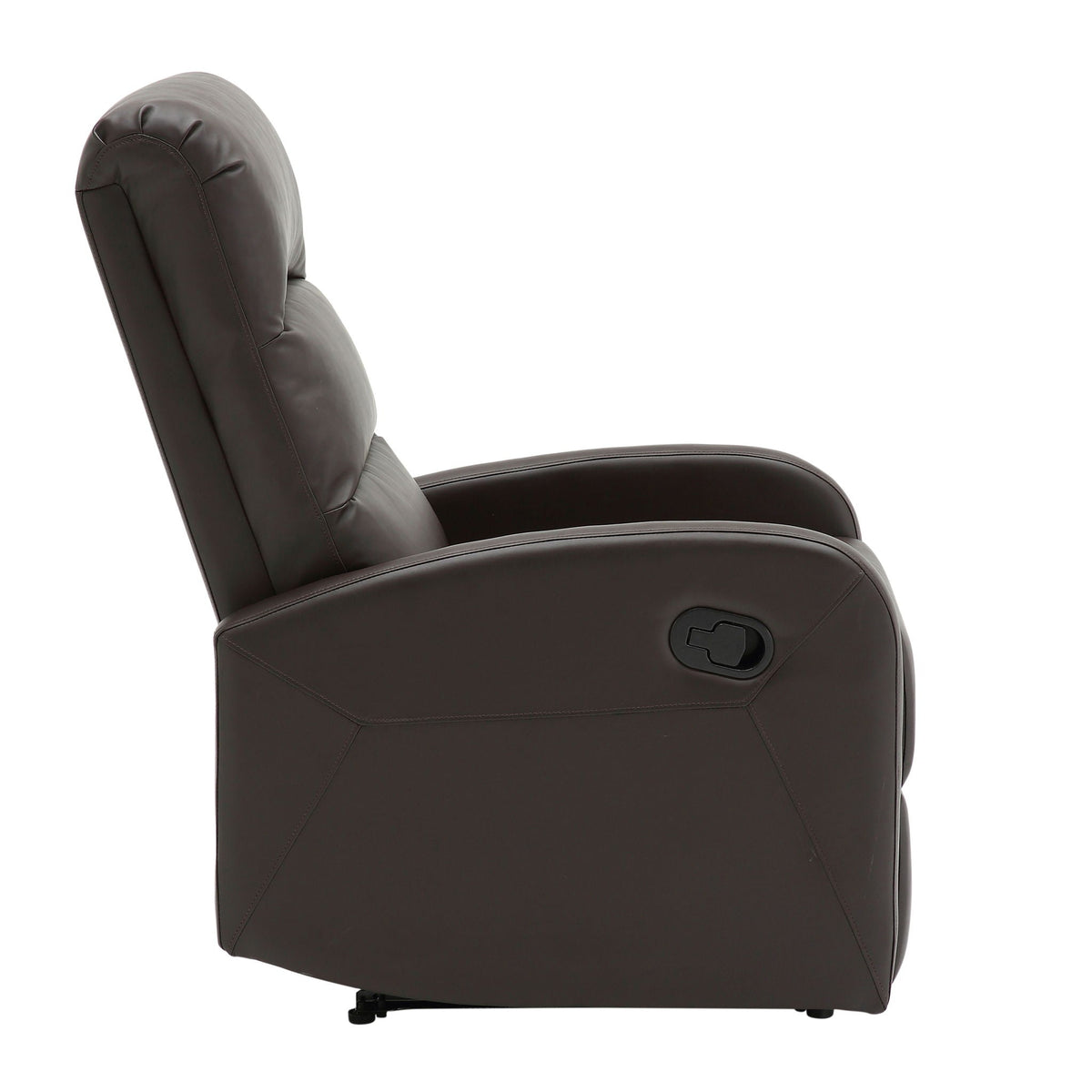 Dormi Contemporary Recliner Chair in leather with padded headrest and armrests by HouseOfZazla on Tampa Home & Garden Store