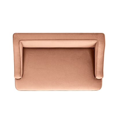 Duchess Pet Bed Sofa peach velvet cat bed with raised sides on Tampa Home & Garden Store