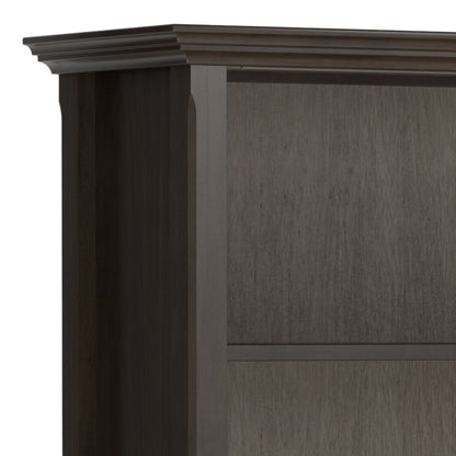 Amherst Wooden Bookcase with Adjustable Shelves in dark espresso finish by HouseOfZazla on Tampa Home & Garden Store