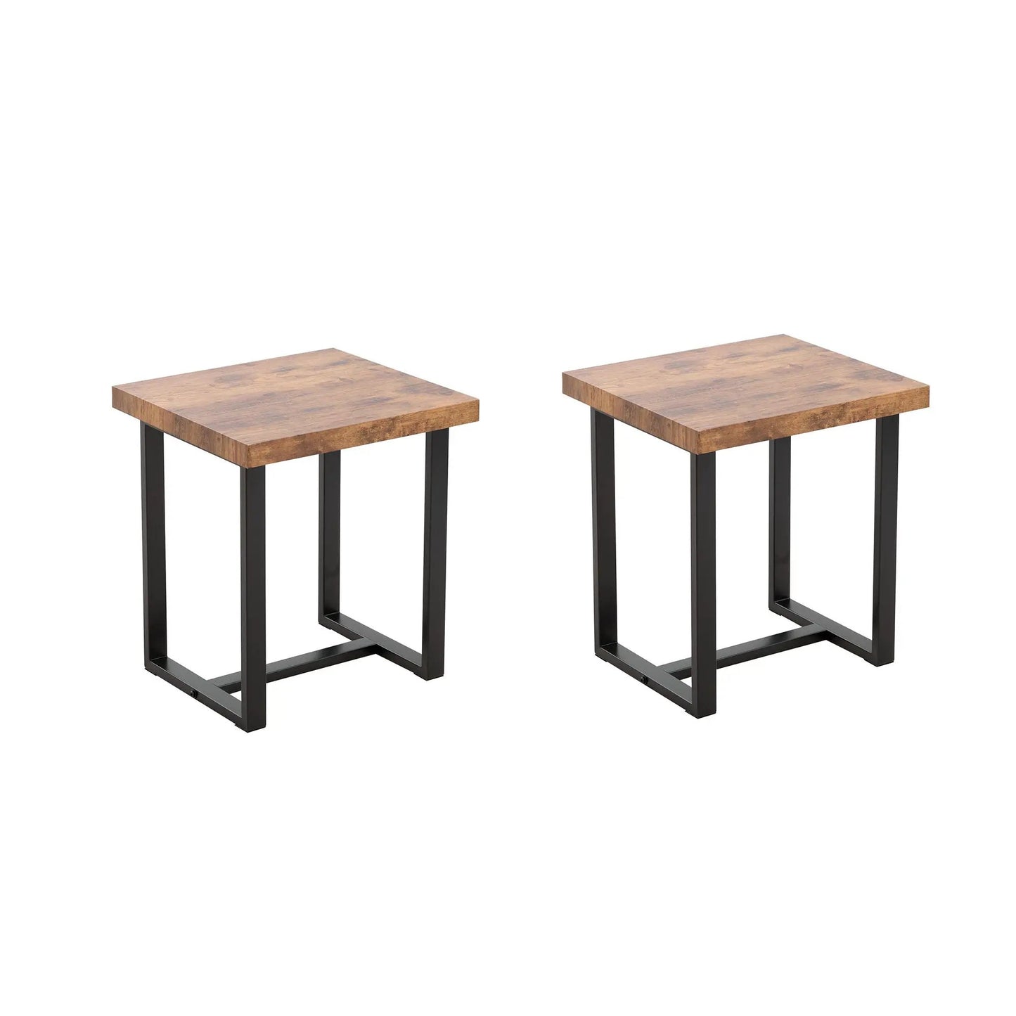 Table For Living Room coffee tables set of 2 with warm wood tops and black metal legs on Tampa Home & Garden Store