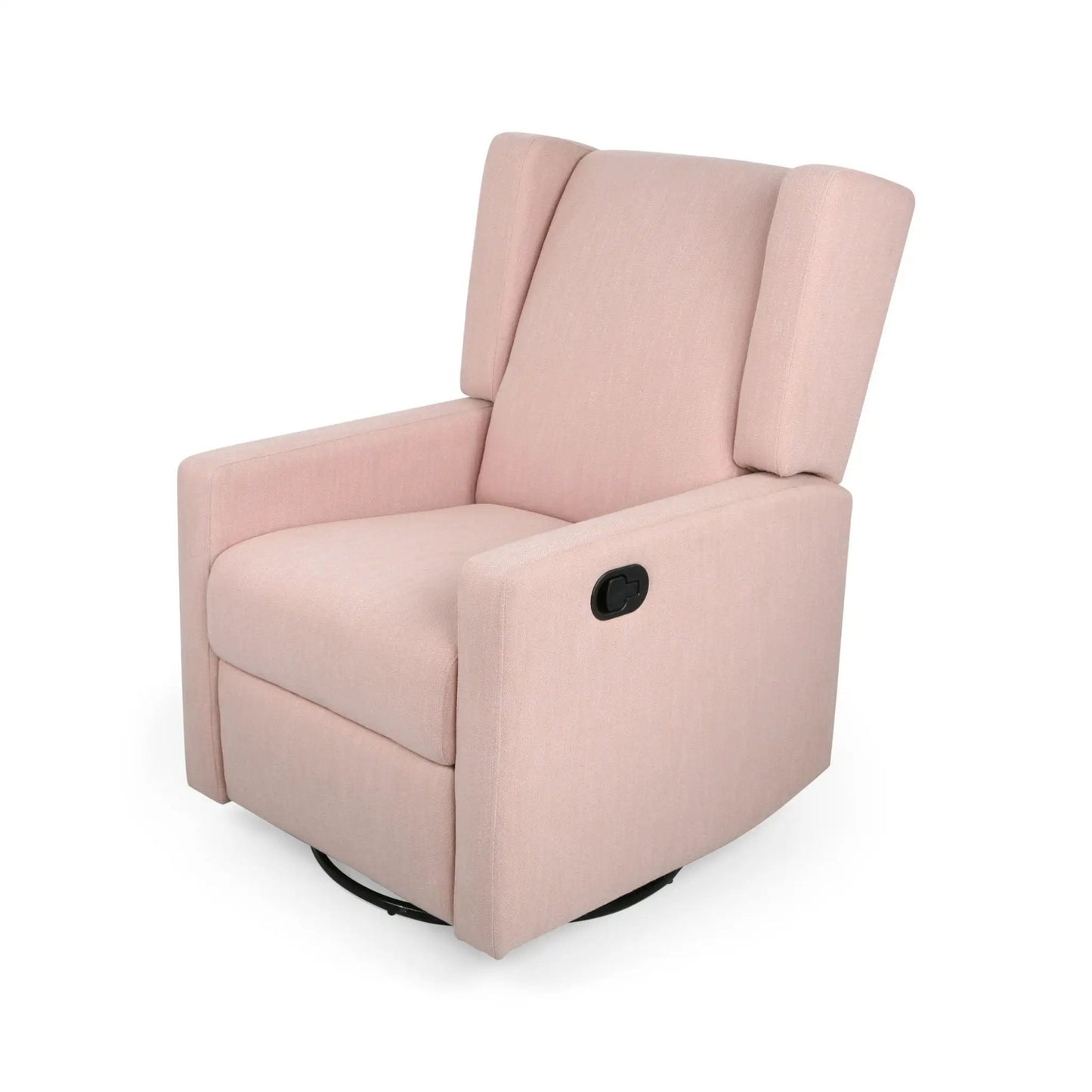 Landau Contemporary Swivel Recliner in pink fabric by Unique Piece Furniture on Tampa Home & Garden Store