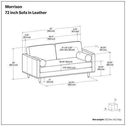 Morrison Upholstered Sofa In Recycled Fabric