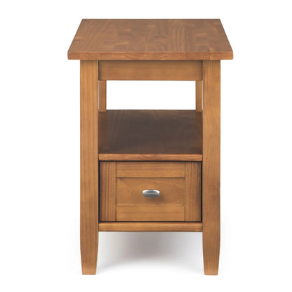 Warm Shaker handcrafted coffee table in warm wood finish with drawer Unique Piece Furniture on Tampa Home & Garden Store