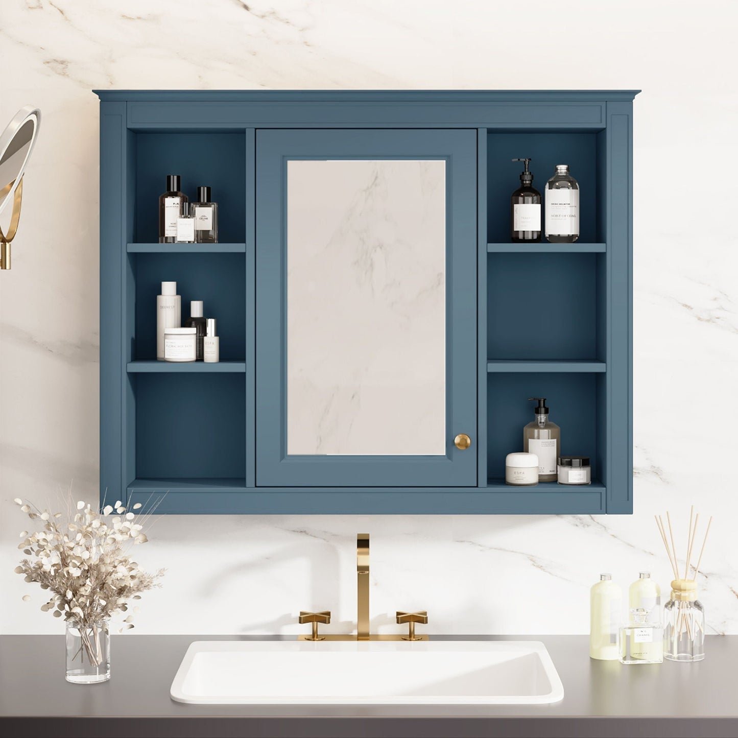 Wall Mounted Medicine Cabinet with Mirror