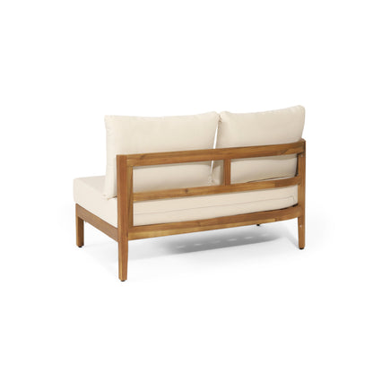 Acacia Wood Five Seater Outdoor Patio Sofa Set