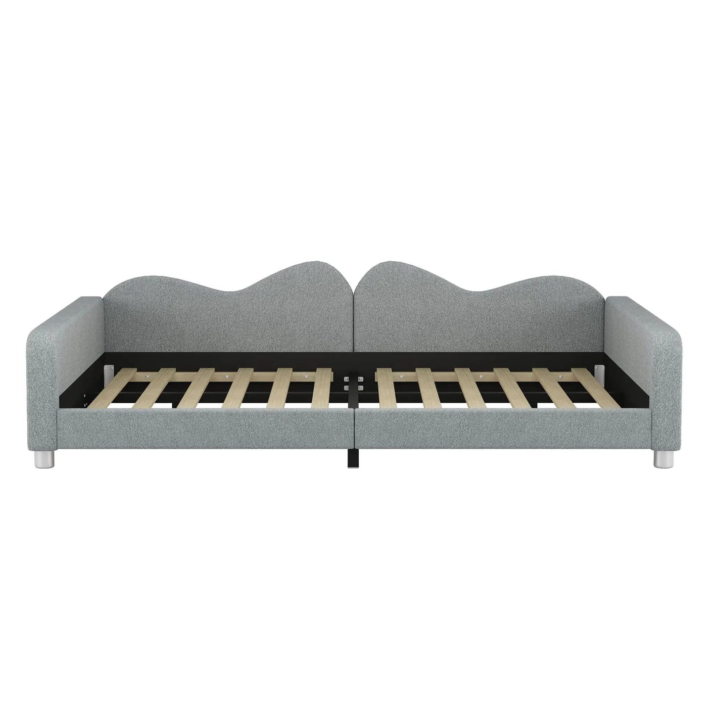 Upholstered Daybed With Sherpa Fabric Sofabed