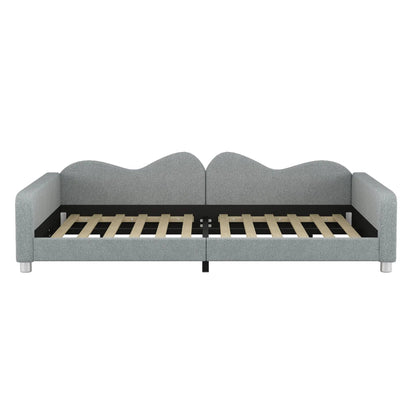 Upholstered Daybed With Sherpa Fabric Sofabed