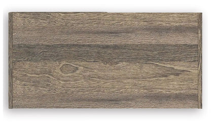Shallifer cube organizer front panel in dark wood grain finish by Unique Piece Furniture on Tampa Home & Garden Store