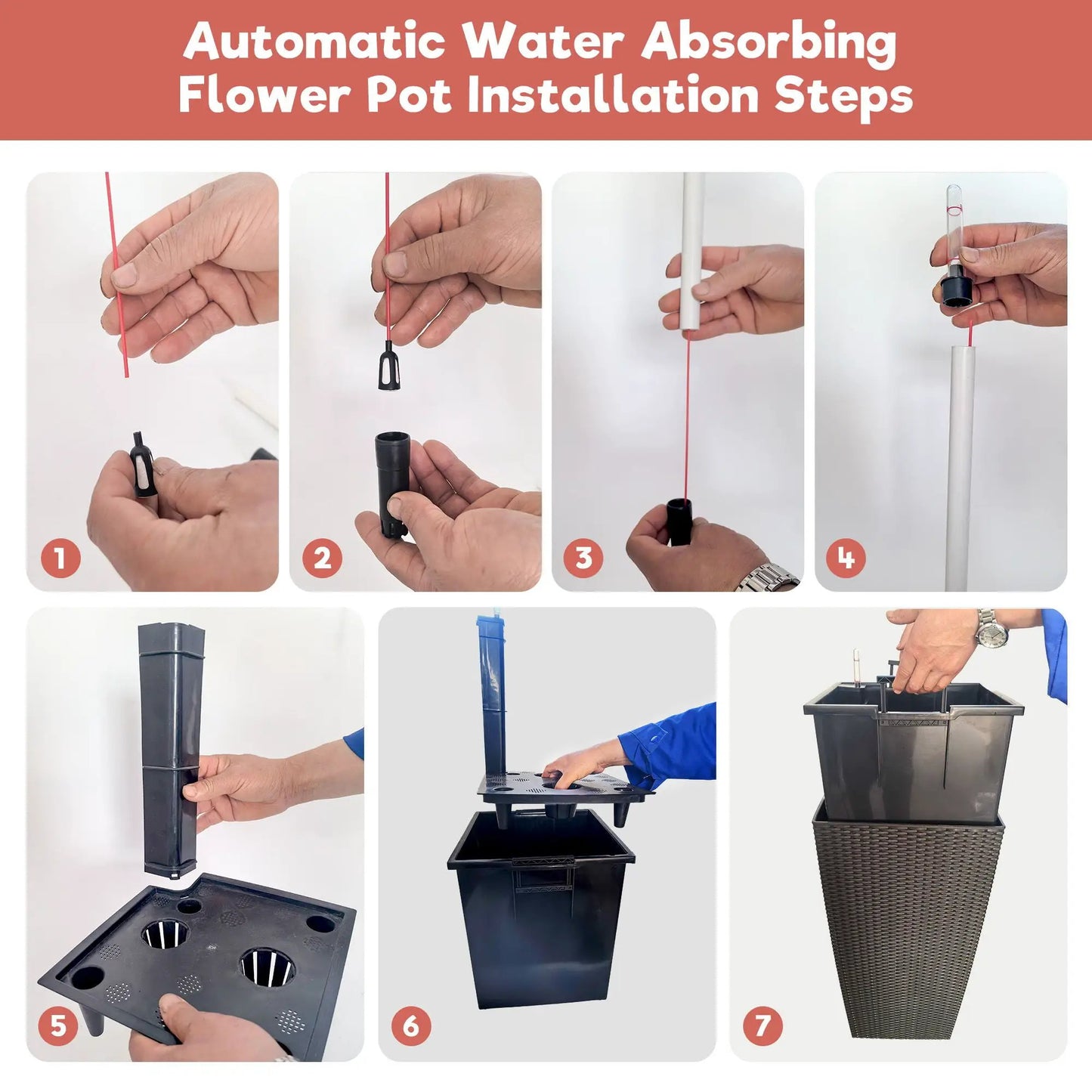 Indoor Outdoor Planter With Auto Watering