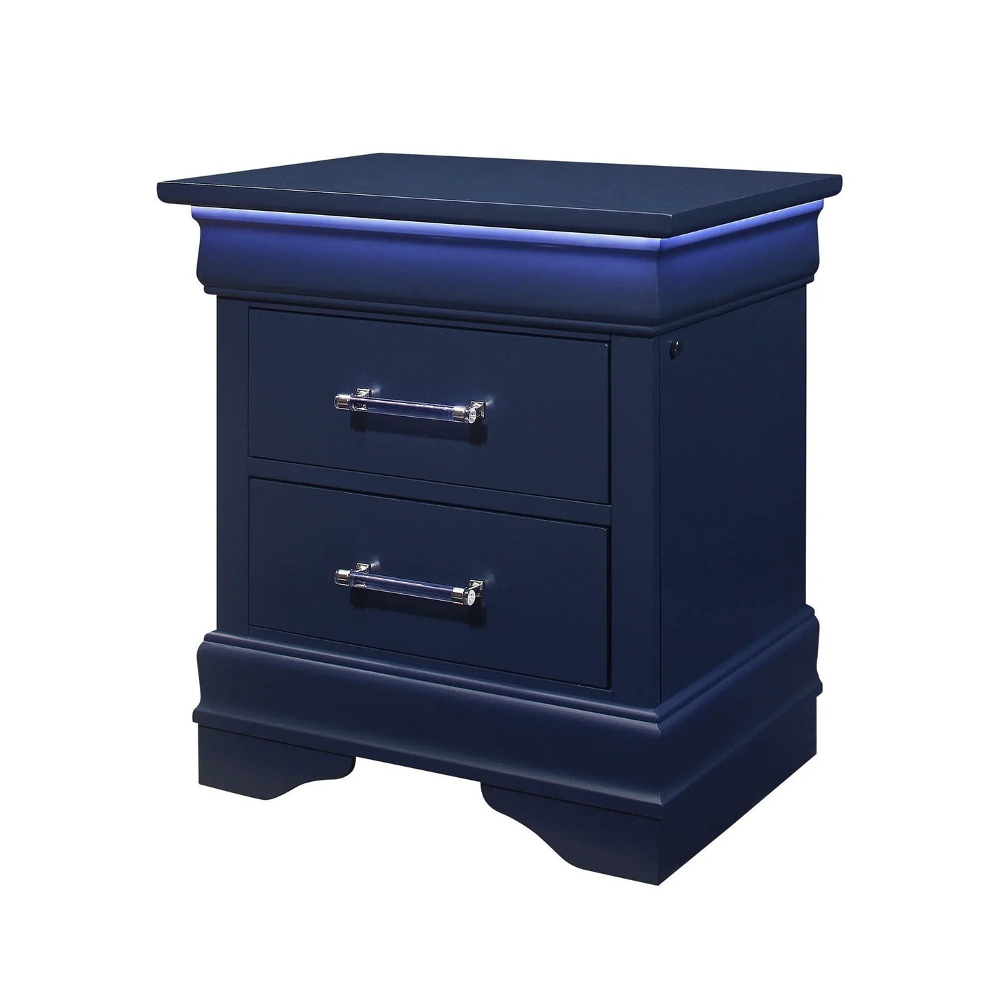 Charlston Elegant Nightstand With LED Lighting