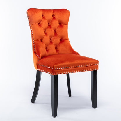 Nikki High End Tufted Dining Chair Set of Two
