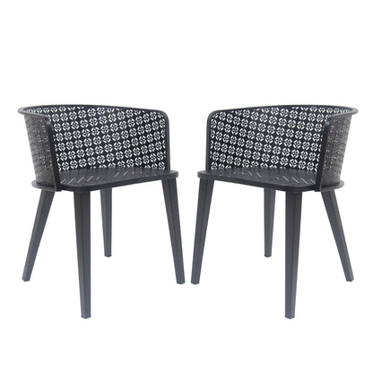 Milan Outdoor Dining Chair Set for Home and Yard