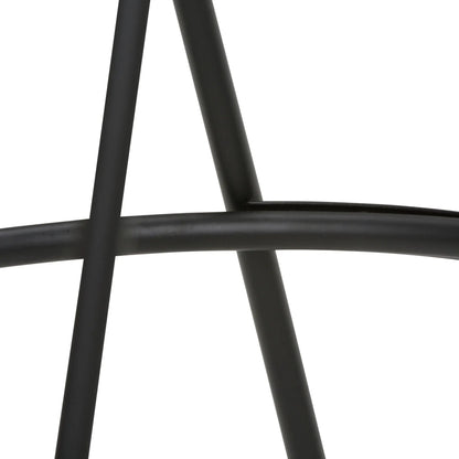 Simeon Multifunctional Metal Stool with Wood Seat