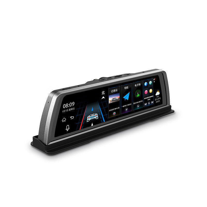Road Detective K500 center-console dash cam with full-screen touchscreen display in black-silver finish on Tampa Home & Garden Store