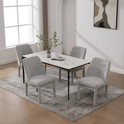 Wide Minimalist Dining Chair for Modern Homes