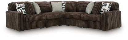 Midnight Madness Sectional and Jumbo Corduroy