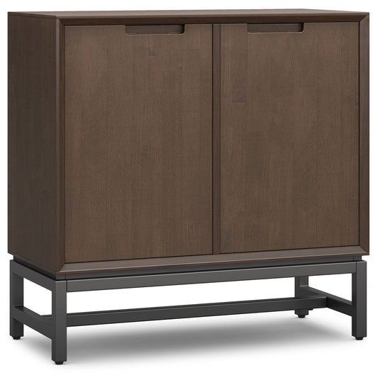 Banting Storage Cabinet, dark brown wood finish with metal base frame by HouseOfZazla on Tampa Home & Garden Store