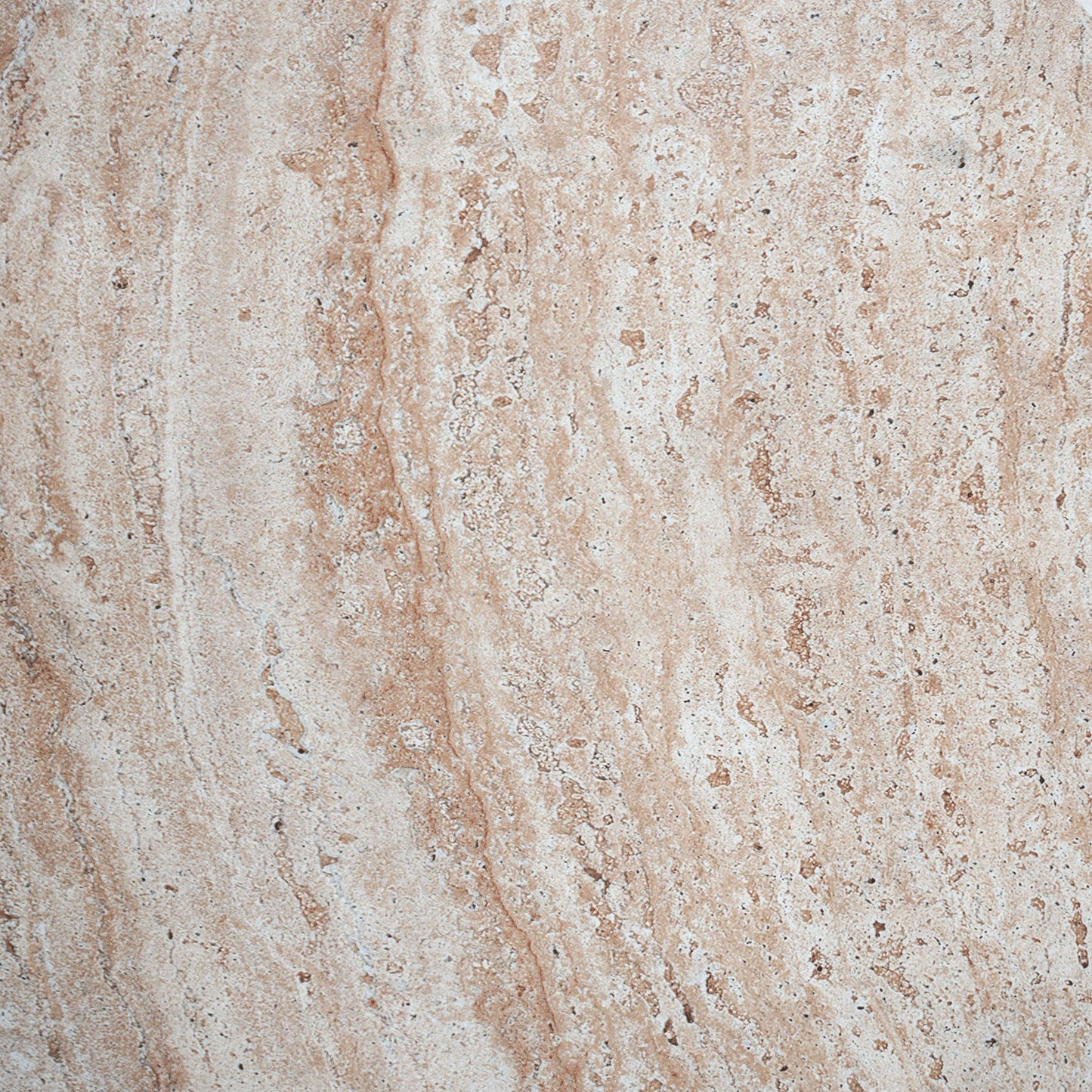 Indoor And Outdoor Beige Travertine Side Table
