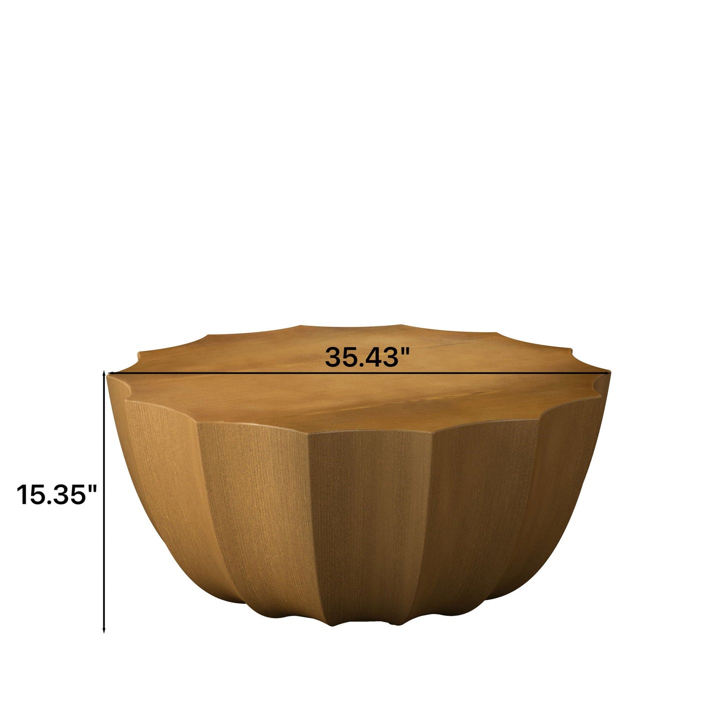Modern Round Coffee Table for Patio or Deck