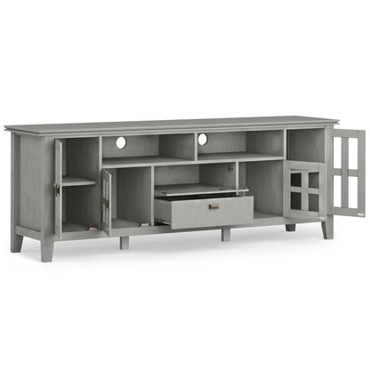 Artisan Tv Media Stand Glass Doors and Drawers