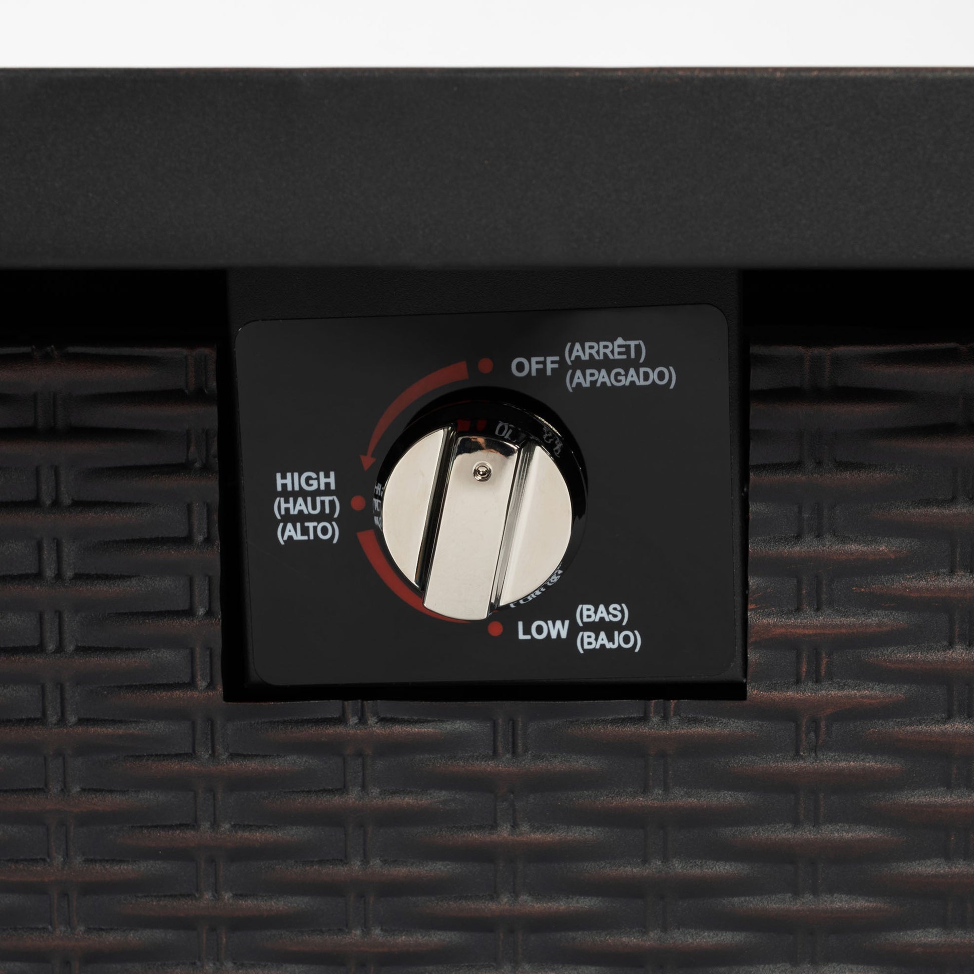 HouseOfZazla 28in propane fire pit table dial control 50,000 BTU black square steel on Tampa Home & Garden Store