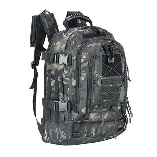Mochila táctica para hombre de 65L: gran capacidad, ideal para senderismo, camping y viajes. Una mochila de estilo militar.