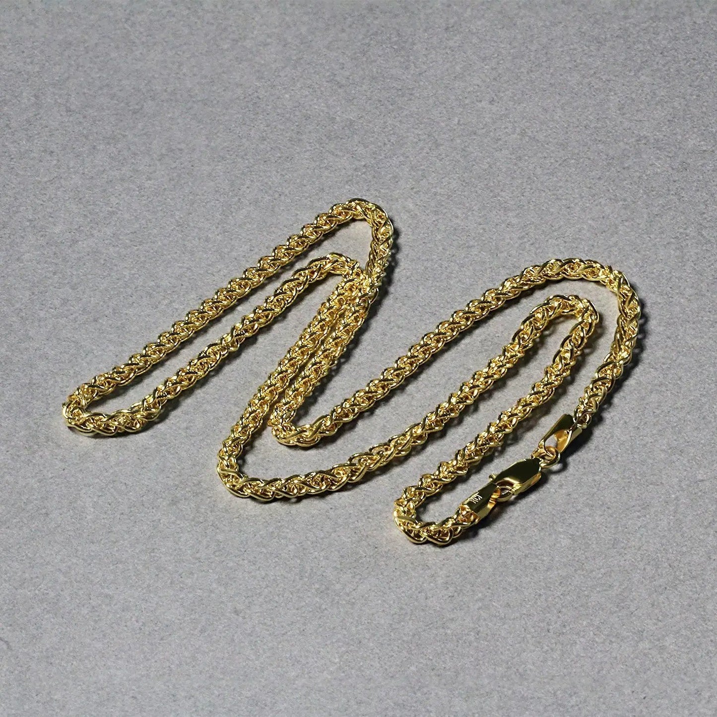 14k yellow gold 2.8mm lightweight wheat chain necklaces set of 3 by Bids.com on Tampa Home & Garden Store