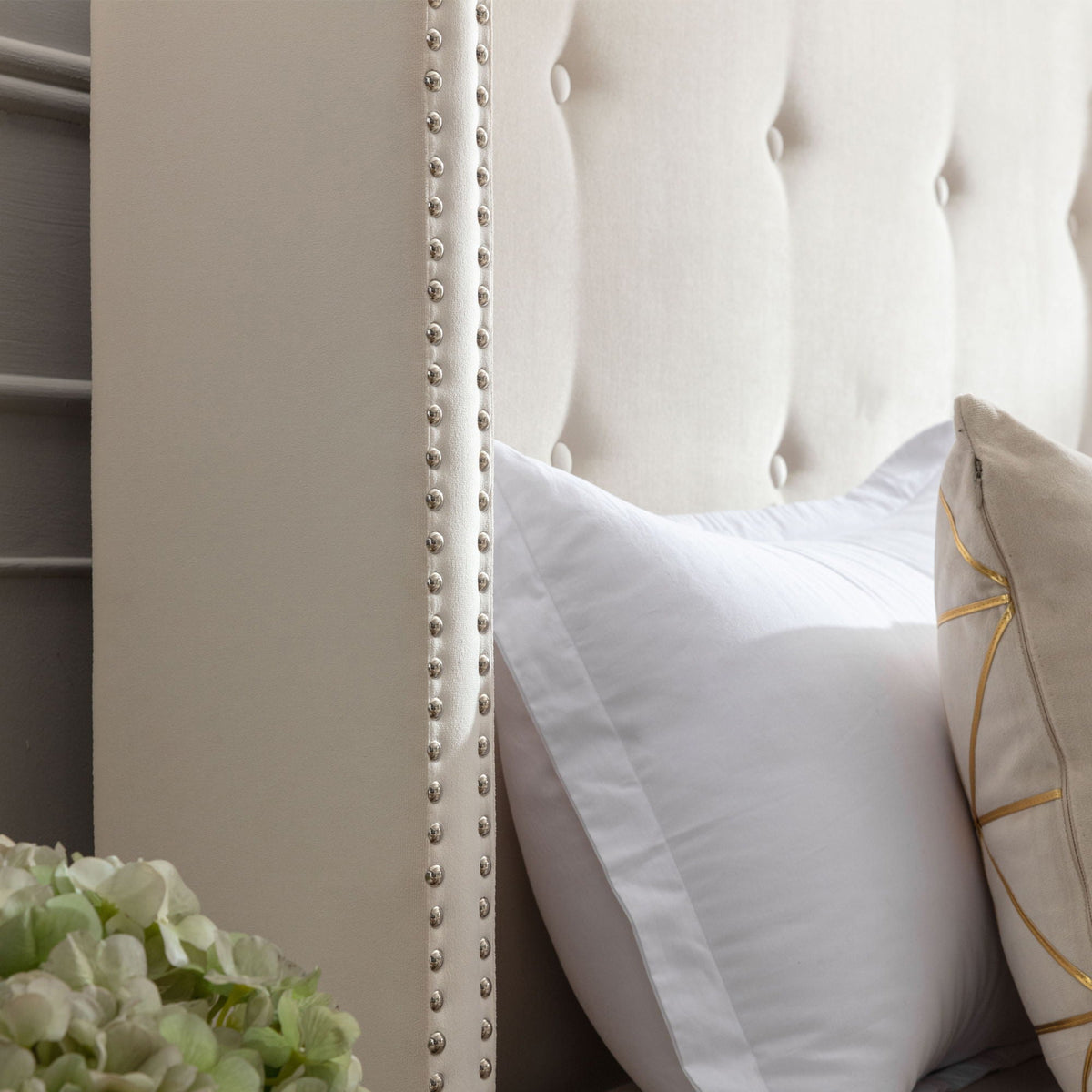 Peyton Upholstered Bed and a 54 Inch Headboard