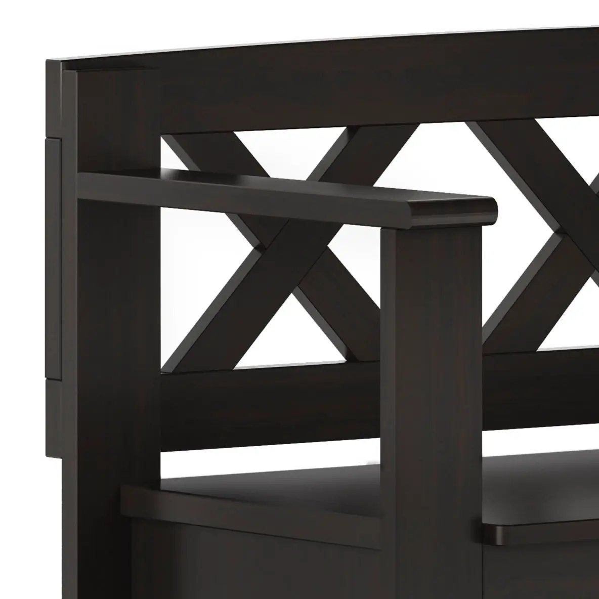 Amherst Small Transitional Entryway Storage Bench