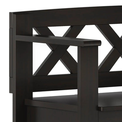 Amherst Small Transitional Entryway Storage Bench