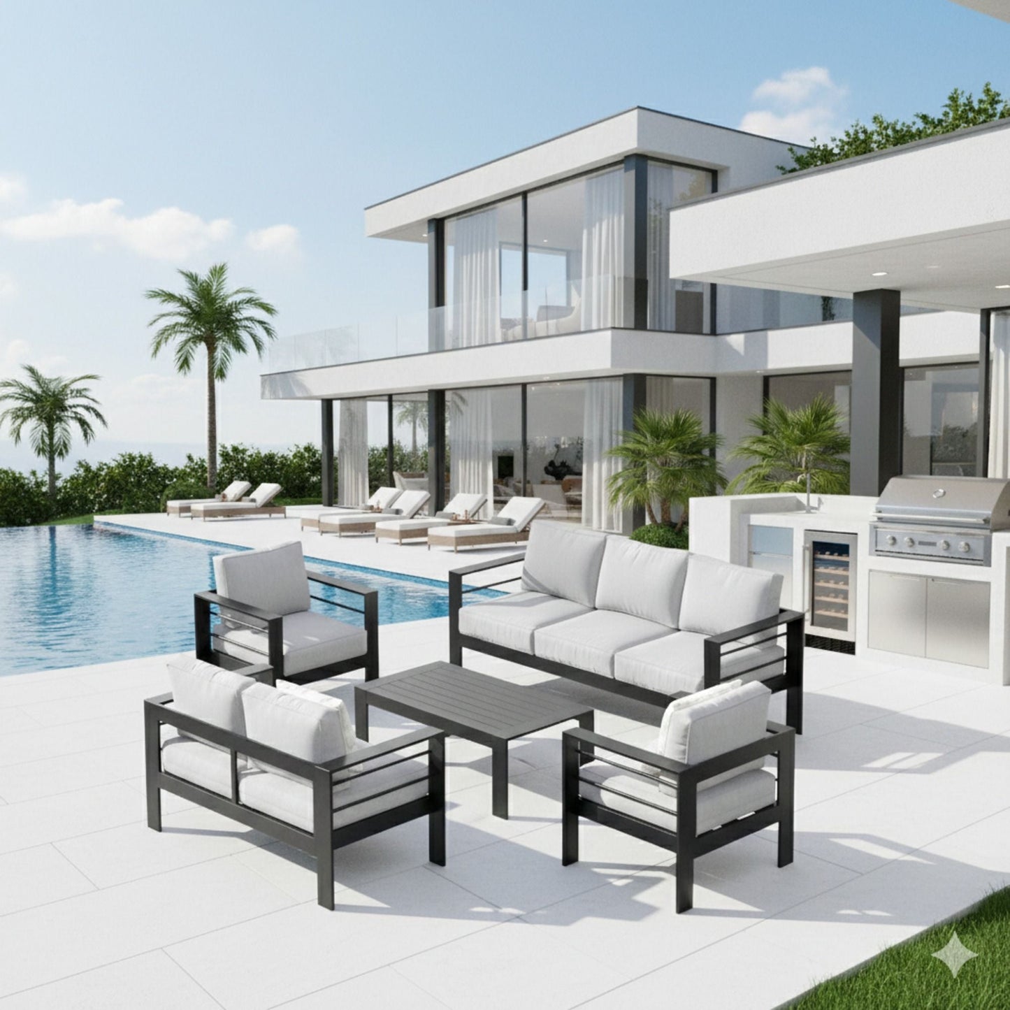 Heavy Duty Patio Set And The Thick Soft Cushions