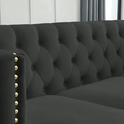 Upholstered Chesterfield Sofa for Living Room