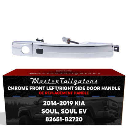 Master Tailgaters chrome exterior door handle for Kia Soul 2014-2019 with keyhole on Tampa Home & Garden Store