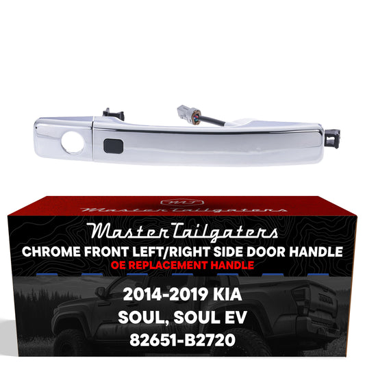 Master Tailgaters chrome exterior door handle for Kia Soul 2014-2019 with keyhole on Tampa Home & Garden Store