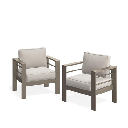 All Weather Patio Chairs and Thick Foam Cushions
