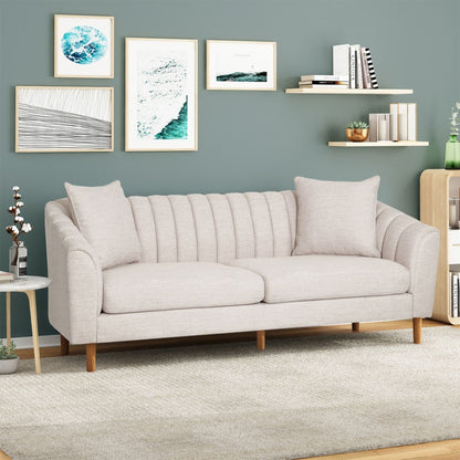 Contemporary Three Seater Sofa with Button Stitch