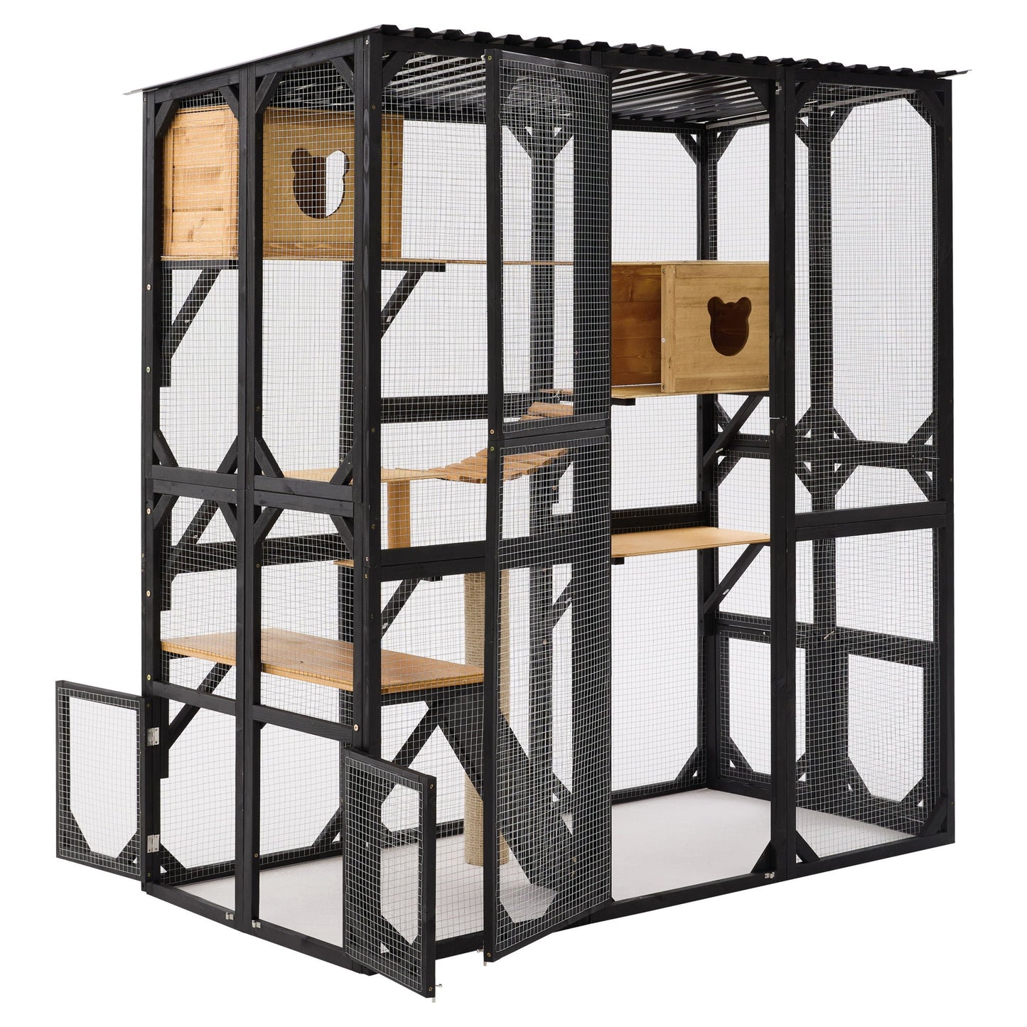 Multi Level Outdoor Cat Enclosure and Platform