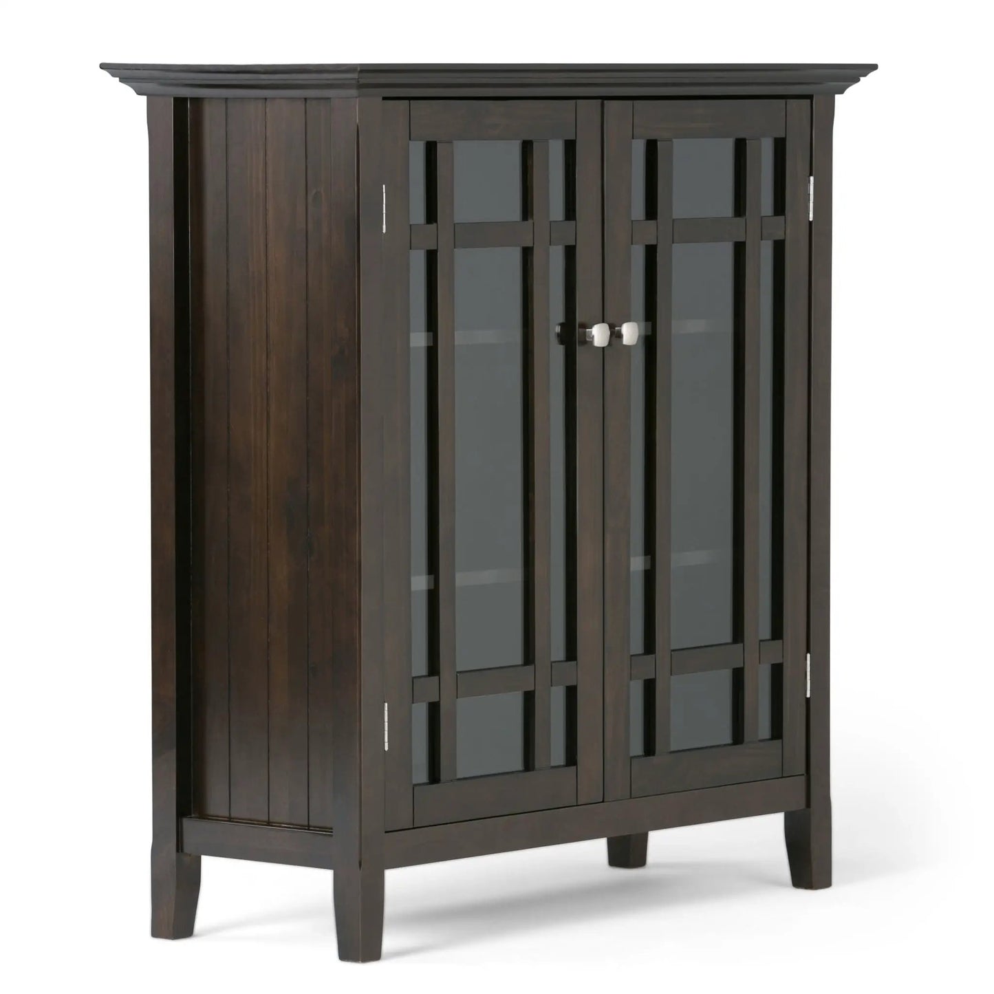 Bedford Storage Media Cabinet with Glass Doors
