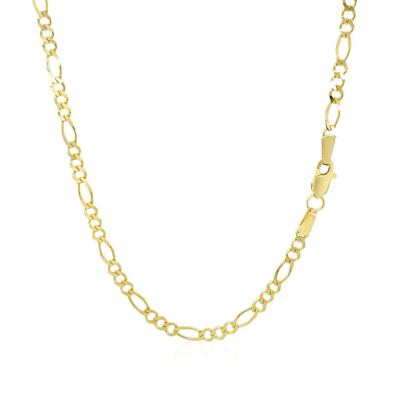 Figaro chain necklace 2.8mm solid 14k yellow gold on Tampa Home & Garden Store