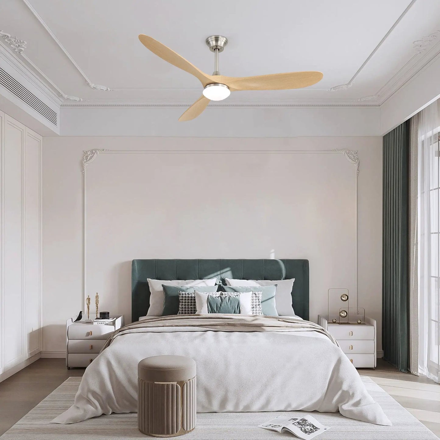 Smart Ceiling Fan With Lights, DC Motor Indoor