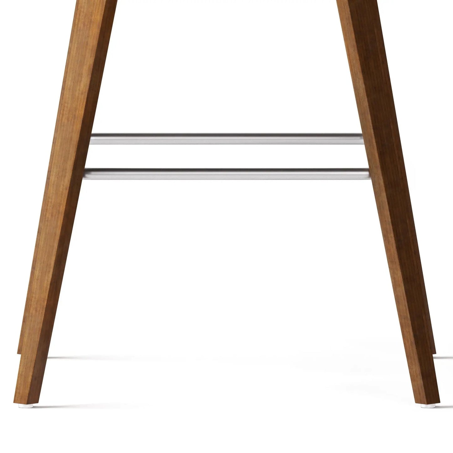 Randolph Bentwood counter/bar height stool legs in natural wood with metal footrest, set of 2 on Tampa Home & Garden Store