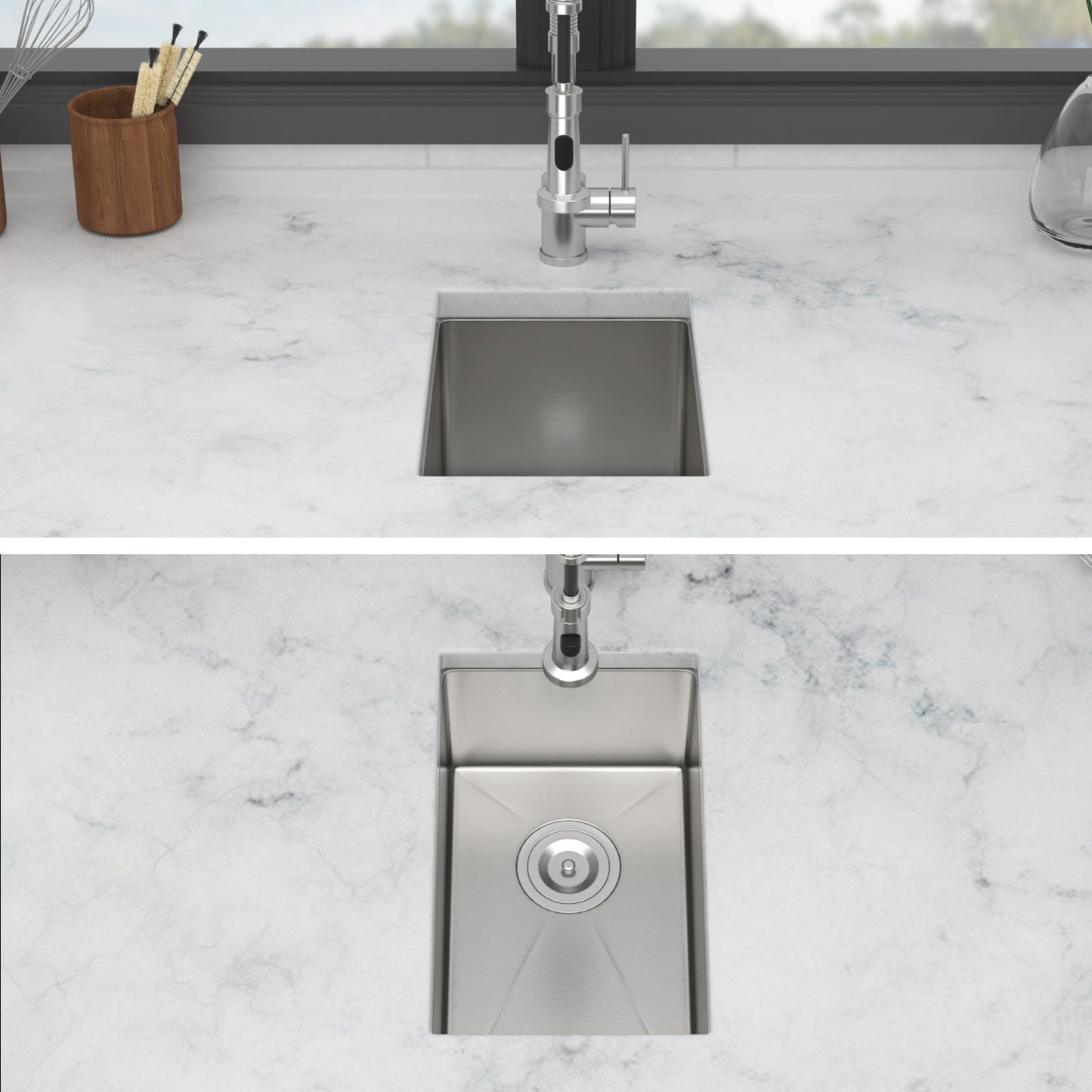 Stainless Steel Sink and Deep Single Bowl Basin